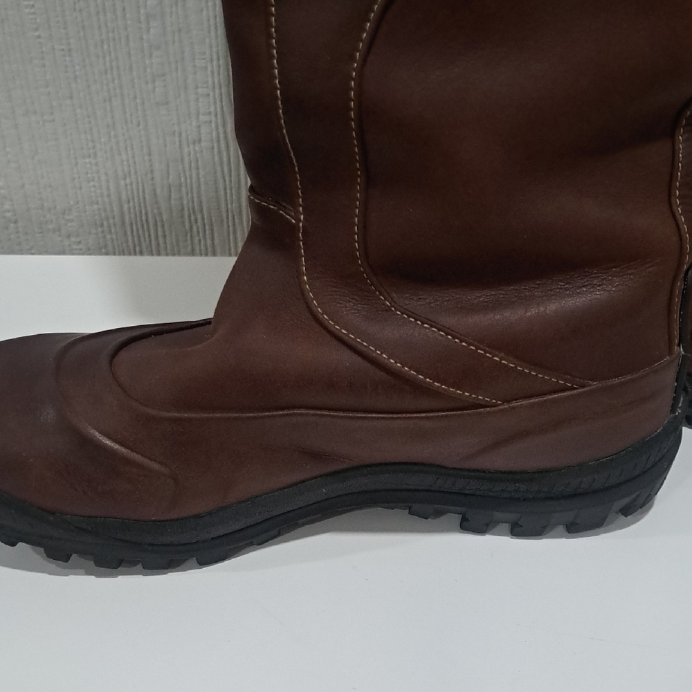 Timberland Brown Winter Boots with Tan FleeceCuff - Picture 2 of 7